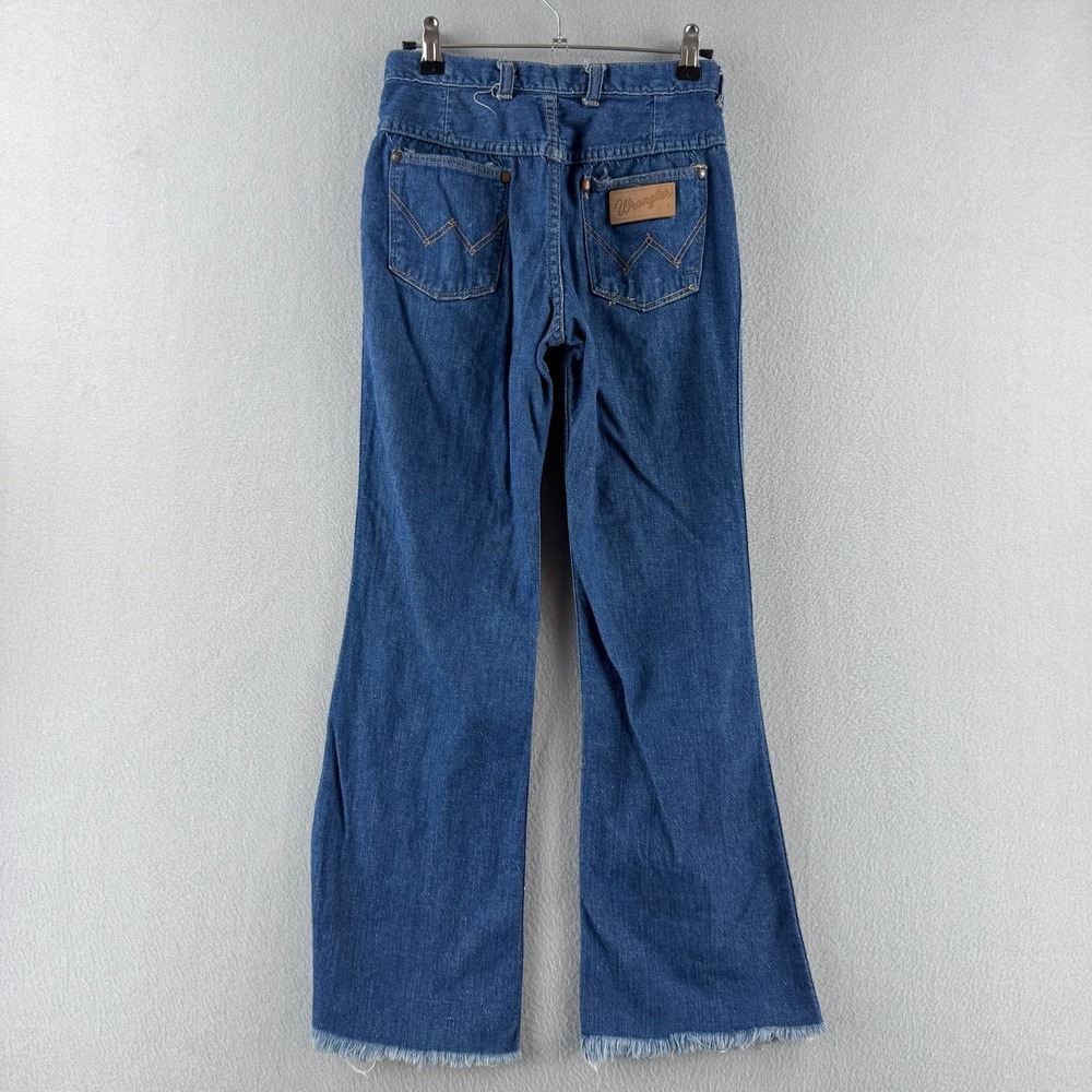 Vintage Wrangler Jeans Womens Fits 23x26 Light Denim Flare 70s Made in USA